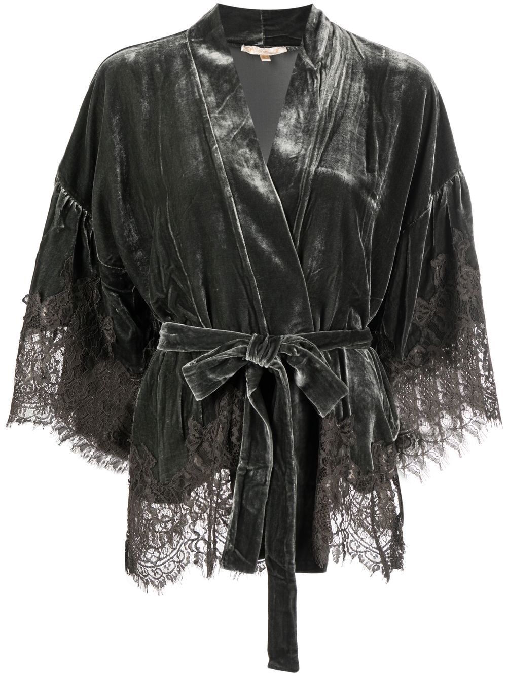 Goldhawk GOLDHAWK- Velvet Short Kimono