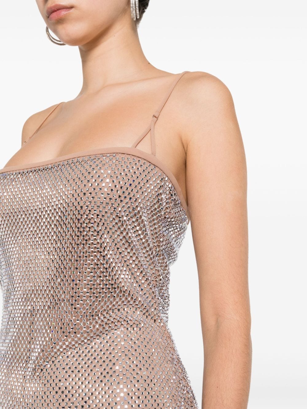 GIUSEPPE DI MORABITO GIUSEPPE DI MORABITO- Rhinestone Embellished Mini Dress