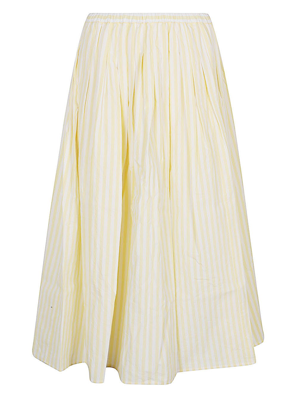 Apuntob APUNTOB- Striped Cotton Midi Skirt