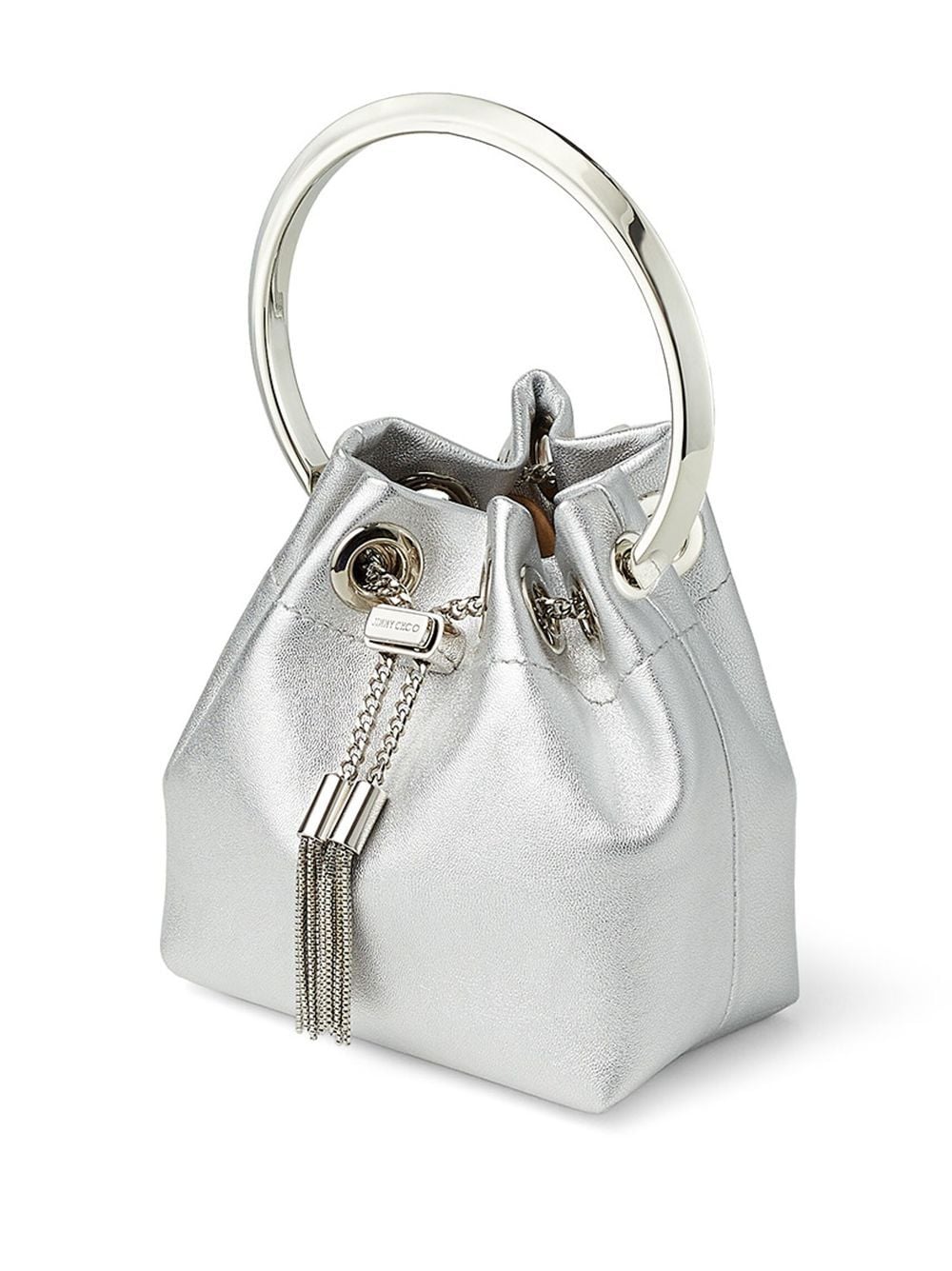 Jimmy Choo JIMMY CHOO- Micro Bon Bon Metallic Leather Mini Bag