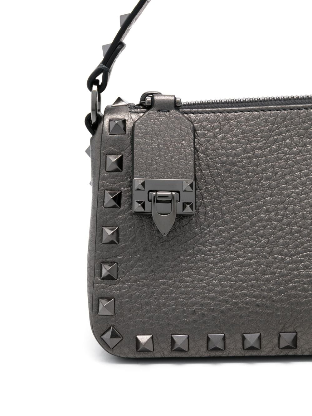 VALENTINO GARAVANI VALENTINO GARAVANI- Rockstud Small Laminated Leather Shoulder Bag