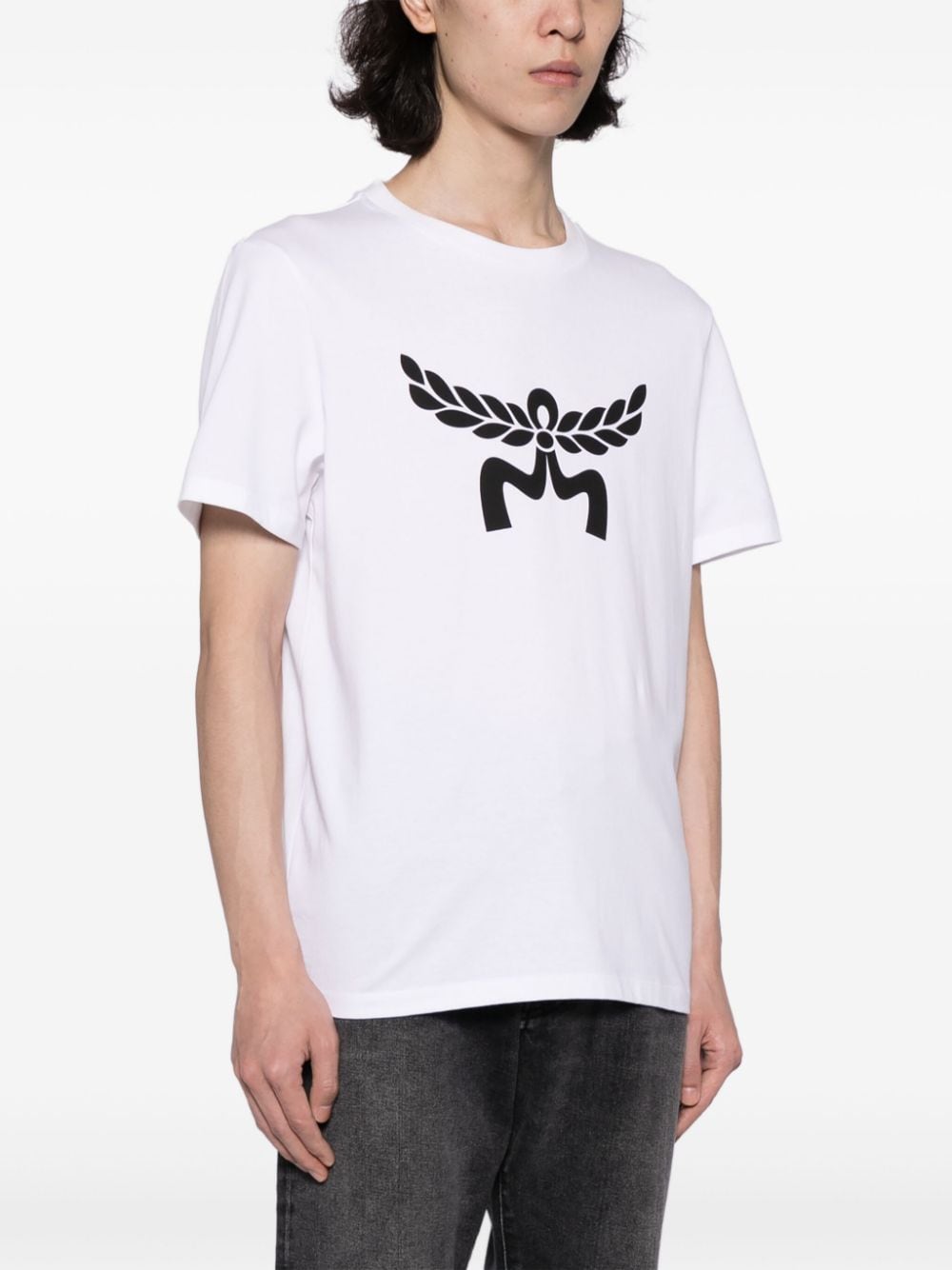 Mcm MCM- Cotton T-shirt With Logo