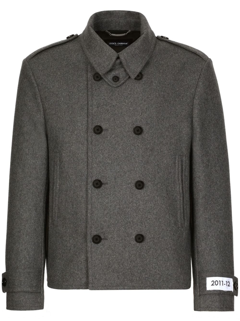 Dolce & Gabbana DOLCE & GABBANA- Wool Caban Coat