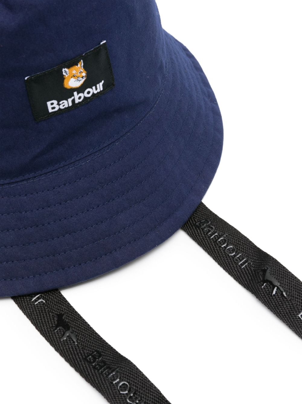Barbour X Maison Kitsune' BARBOUR X MAISON KITSUNE'- Reversible Bucket Hat
