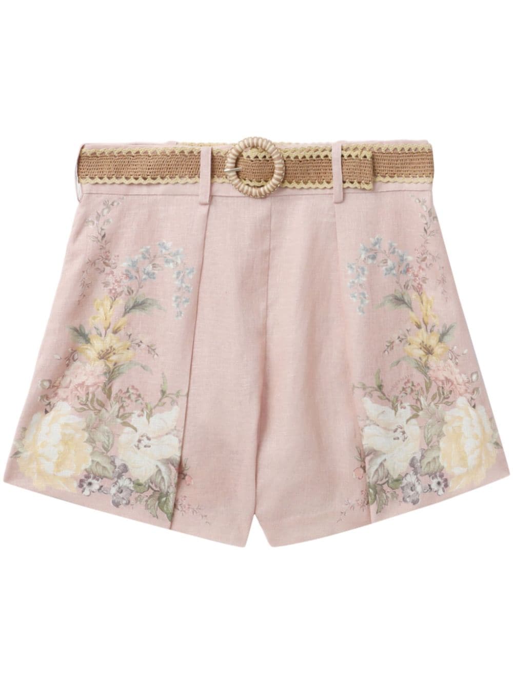 Zimmermann ZIMMERMANN- Floral Print Linen Shorts