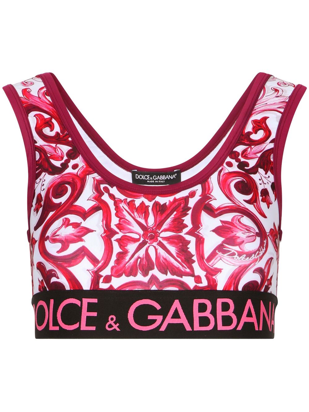 Dolce & Gabbana DOLCE & GABBANA- Maiolica Print Top