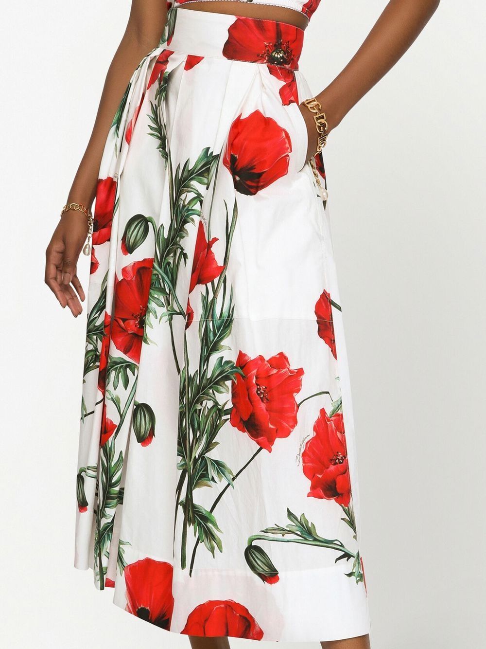 Dolce & Gabbana DOLCE & GABBANA- Printed Midi Skirt