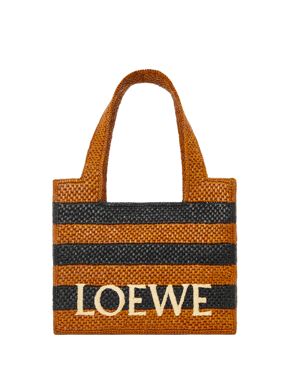 Loewe Paula's Ibiza LOEWE PAULA'S IBIZA- Loewe Font Medium Striped Raffia Tote Bag