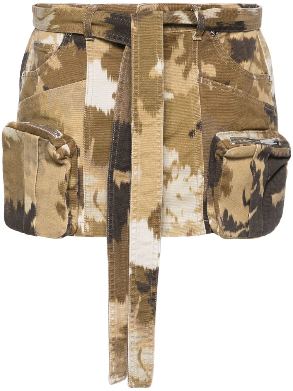 Blumarine BLUMARINE- Camouflage Print Cargo Mini Skirt