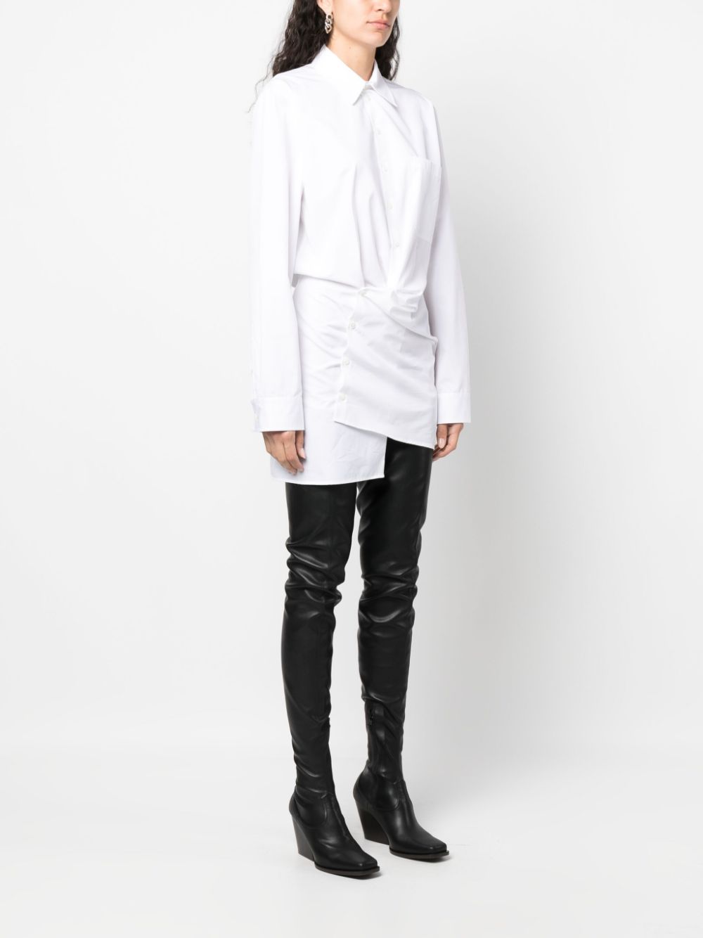 OFF-WHITE OFF-WHITE- Cotton Shirt Dress