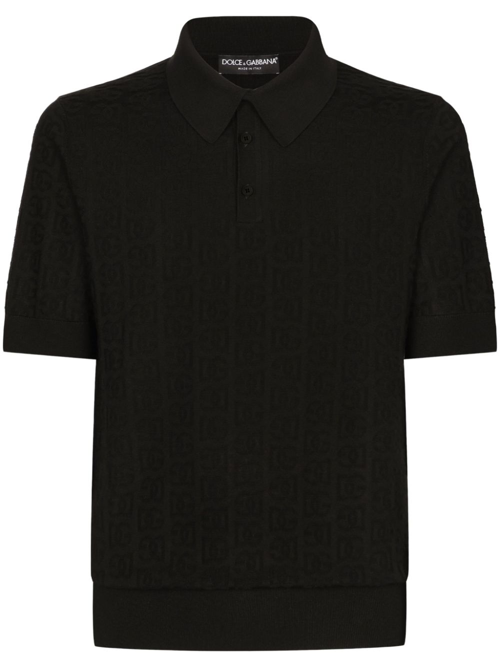 Dolce & Gabbana DOLCE & GABBANA- Silk Polo Shirt