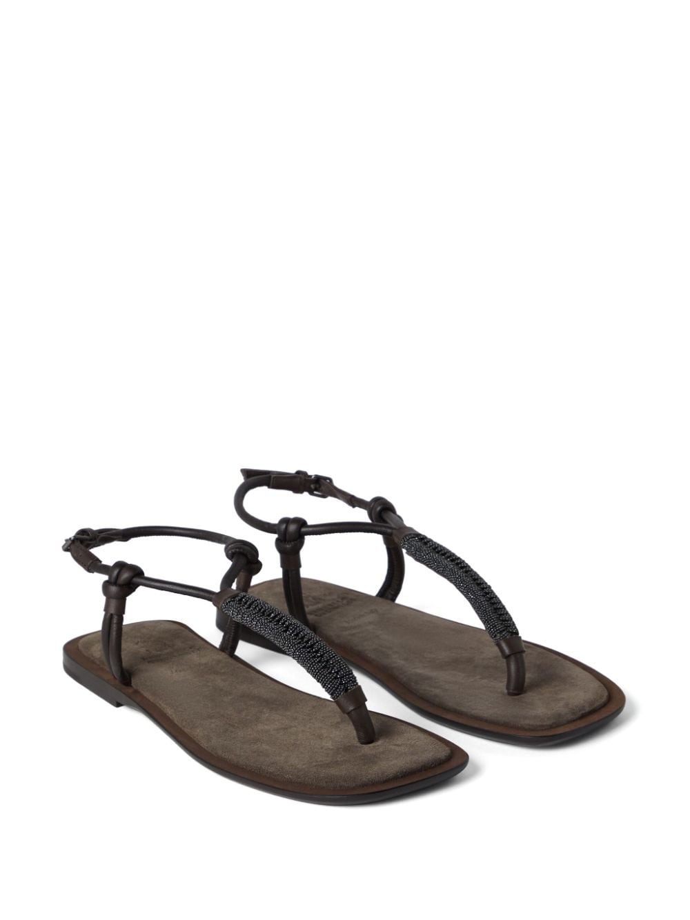 Brunello Cucinelli BRUNELLO CUCINELLI- Suede Thongs