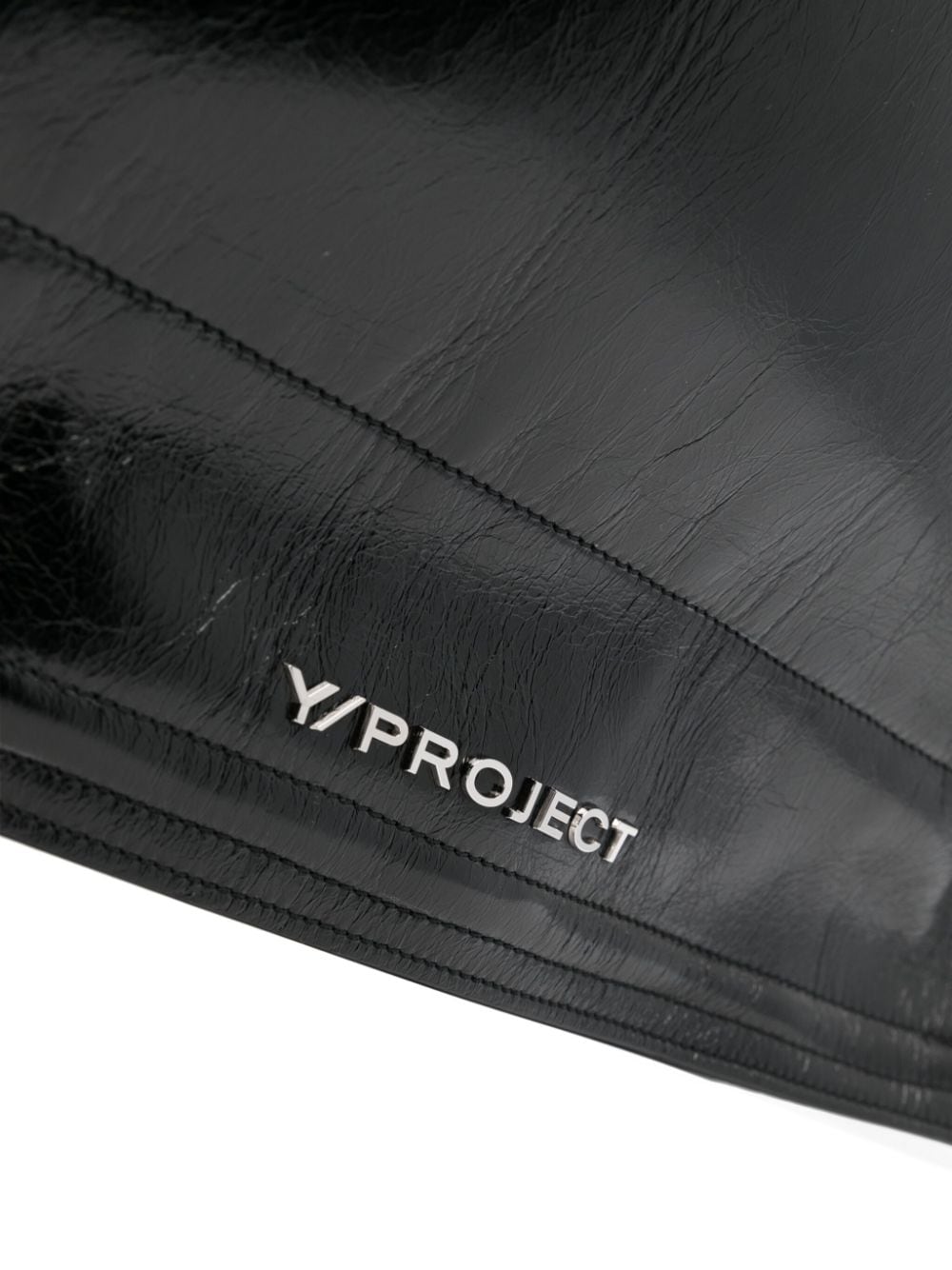 Y/Project Y/PROJECT- Wire Cabas Leather Crossbody Bag