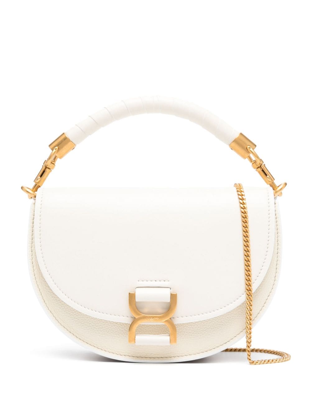 Chloé CHLOÉ- Leather Marcie Handbag With Chain Belt