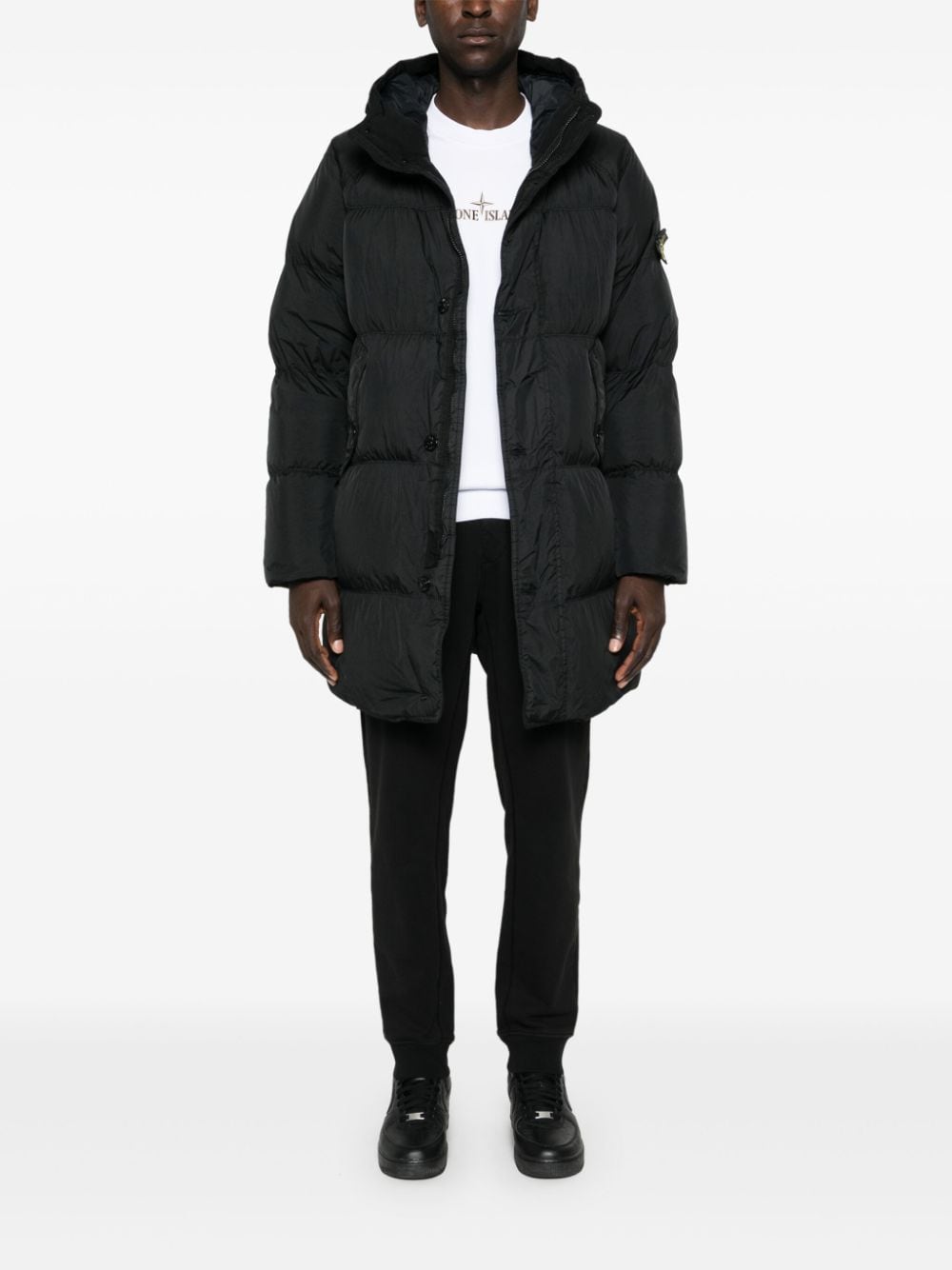 Stone Island STONE ISLAND- Nylon Padded Parka Coat