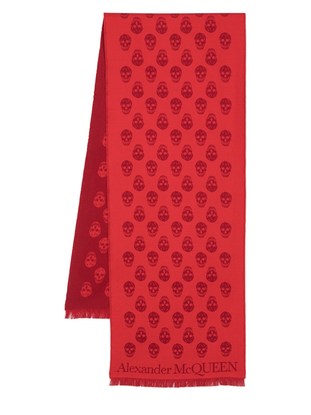 Alexander McQueen ALEXANDER MCQUEEN- Skull Double- Face Wool Scarf