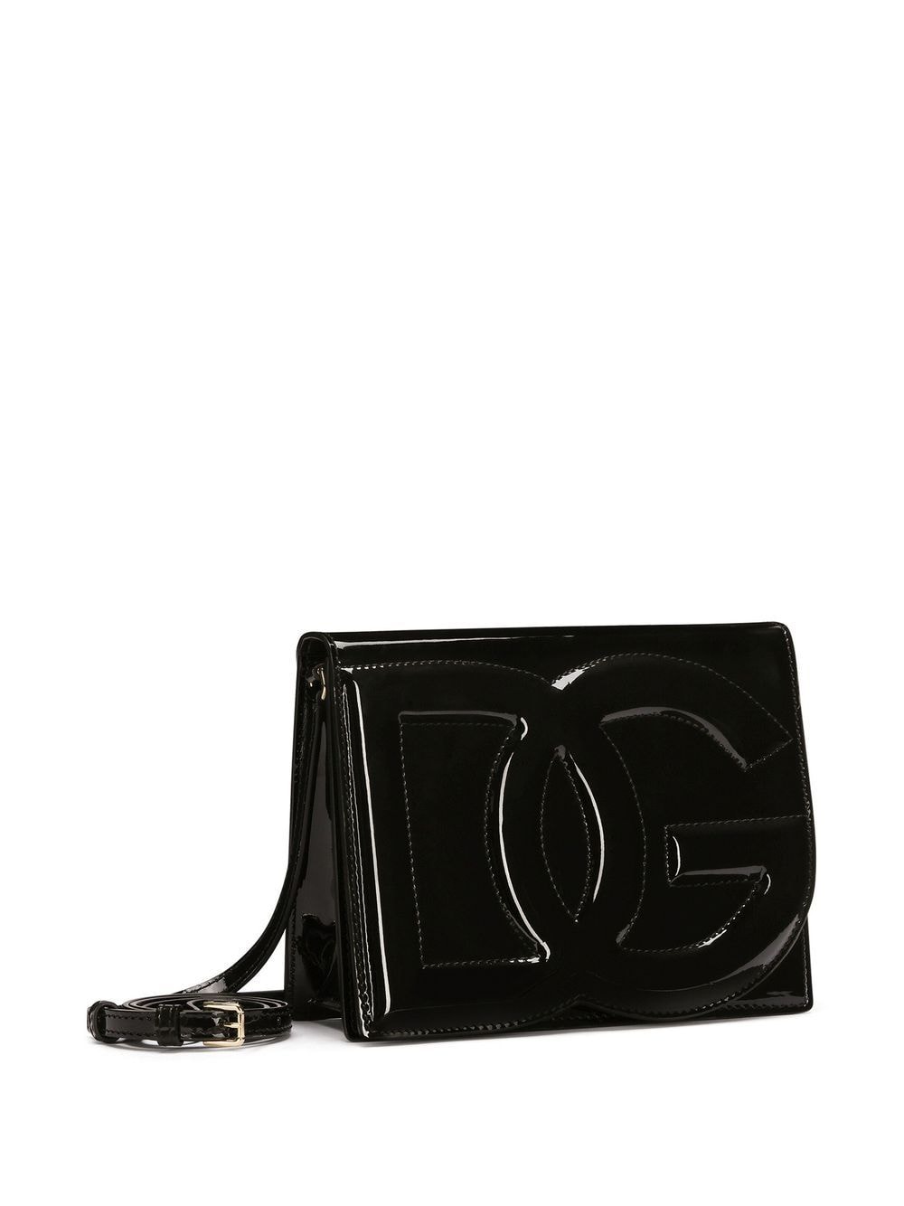 Dolce & Gabbana DOLCE & GABBANA- Dg Logo Patent Leather Crossbody Bag