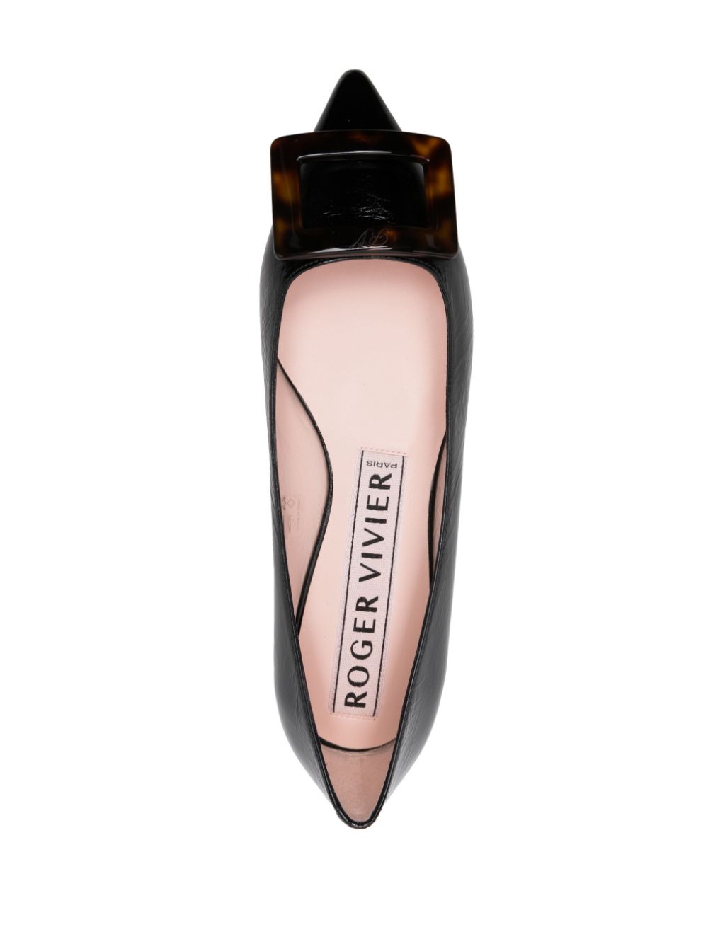 Roger Vivier ROGER VIVIER- Gommettine Turtle Leather Ballet Flats