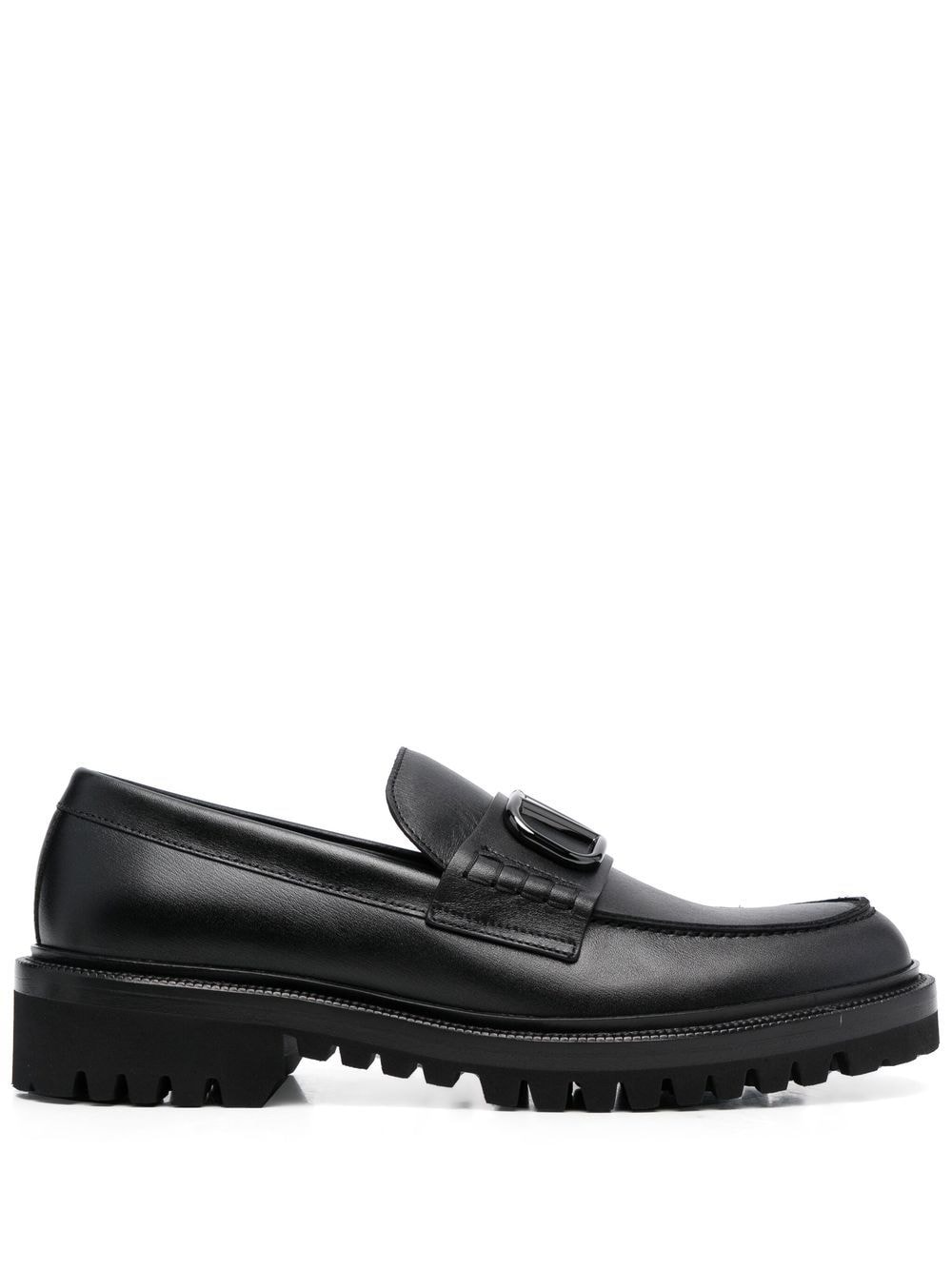 VALENTINO GARAVANI VALENTINO GARAVANI- Vlogo Signature Leather Loafers