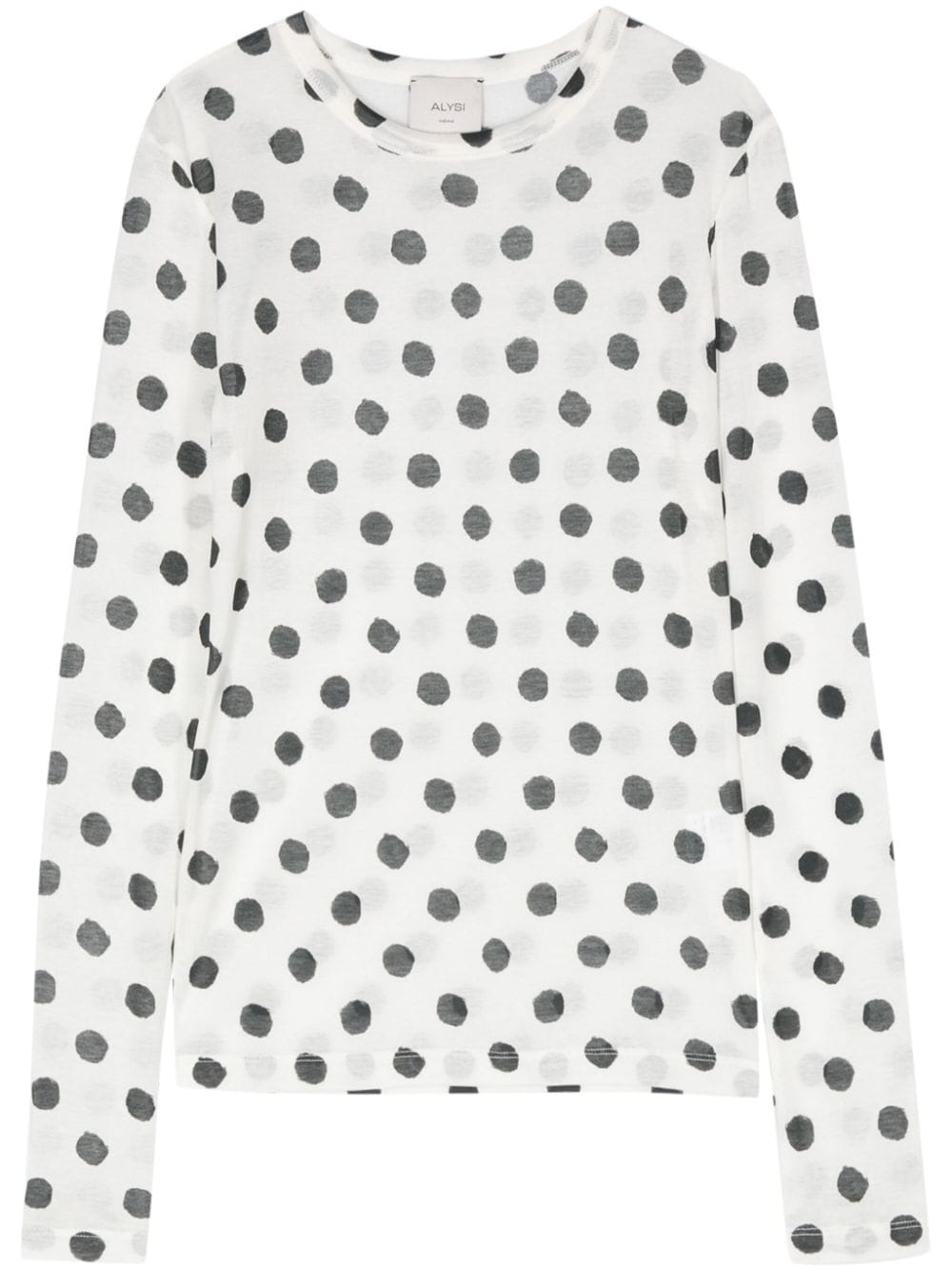 Alysi ALYSI- Polka Dot Jersey T-shirt