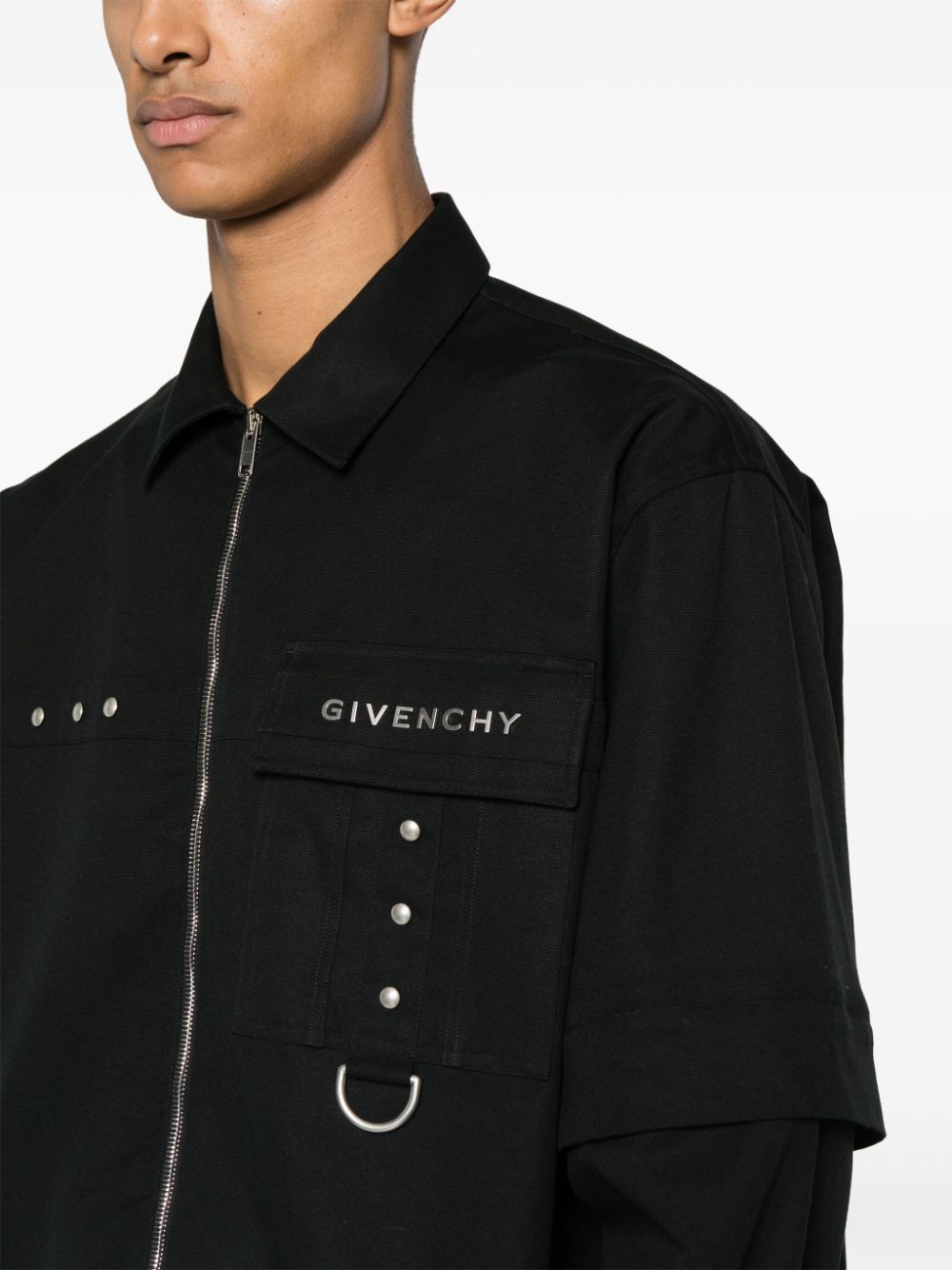 Givenchy GIVENCHY- Cotton Zip-up Shirt