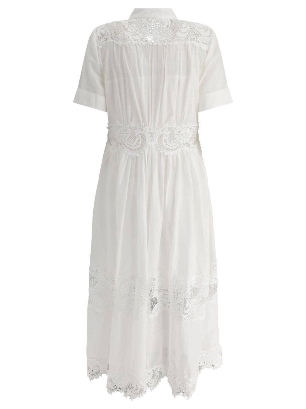 Zimmermann ZIMMERMANN- Lace Trimmed Midi Dress