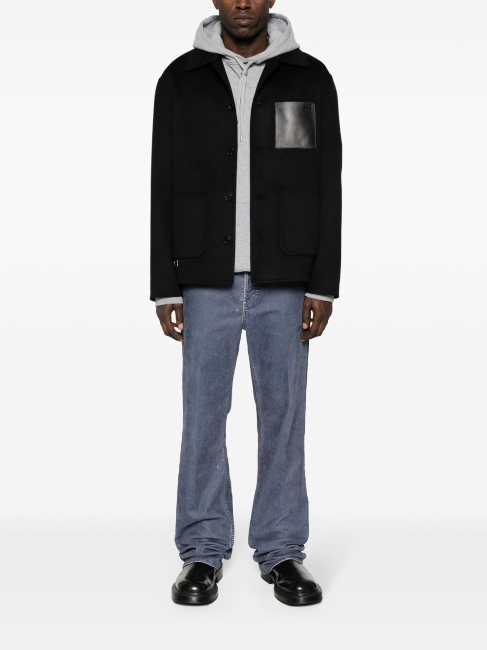 Loewe LOEWE- Wool And Cashmere Blend Workwear Jacket