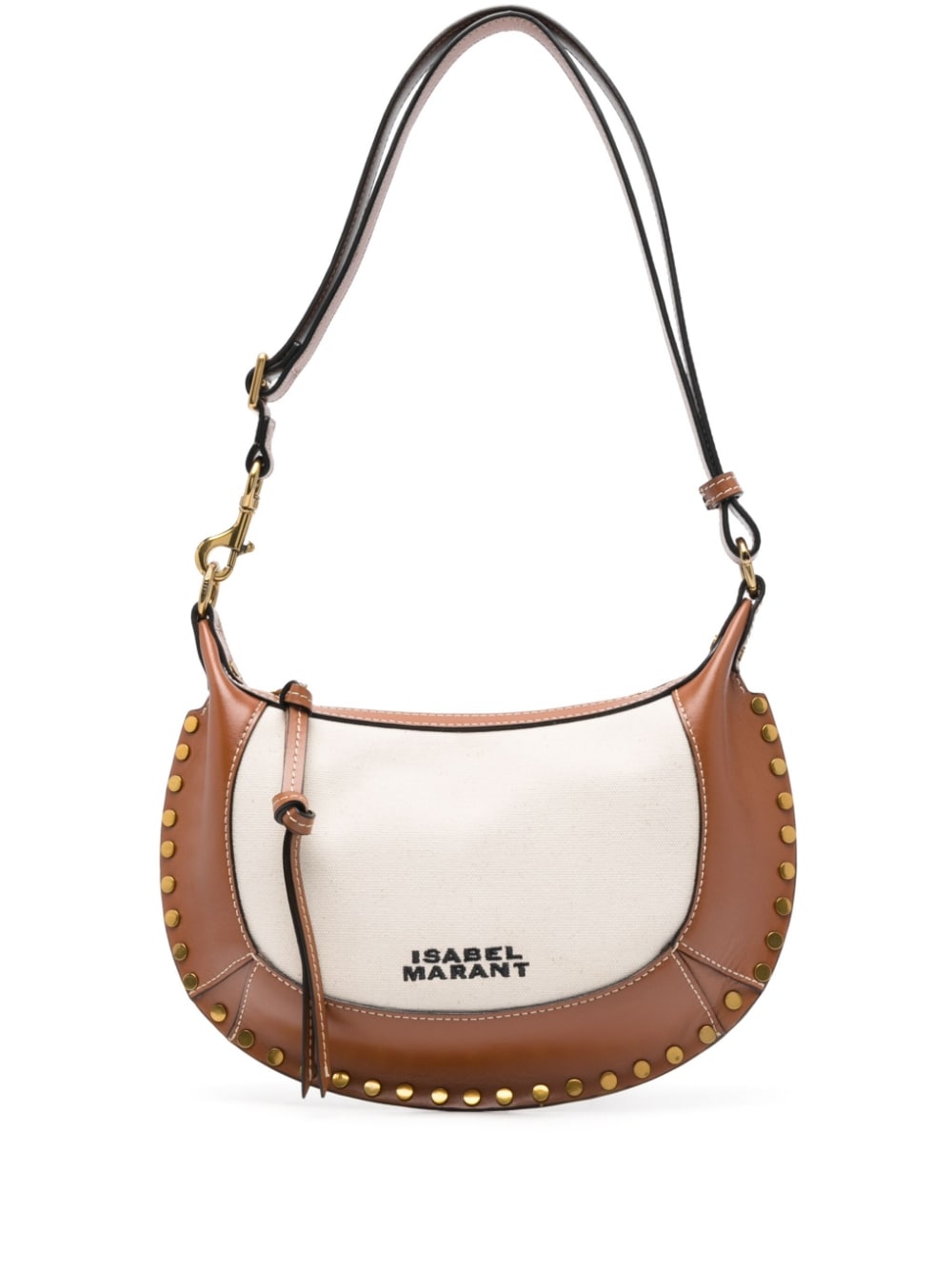 Isabel Marant ISABEL MARANT- Oskan Moon Leather And Cotton Shoulder Bag