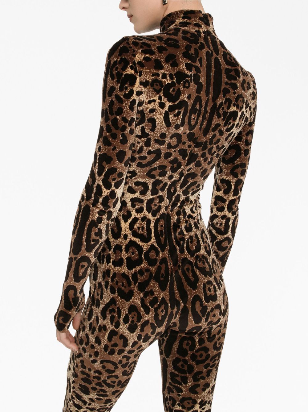 Dolce & Gabbana DOLCE & GABBANA- Leopard Print Chenille Jumpsuit