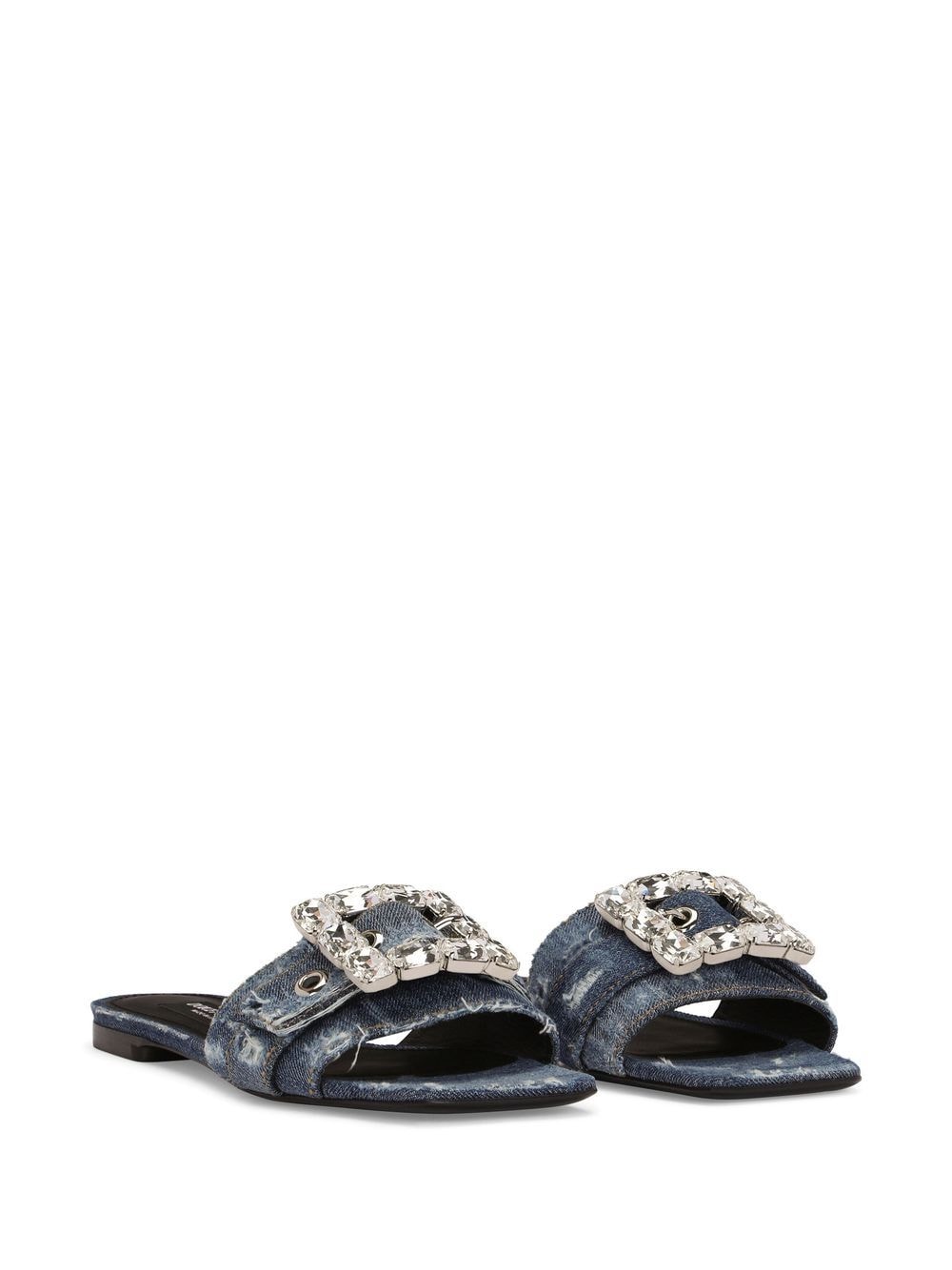 Dolce & Gabbana DOLCE & GABBANA- Denim Patchwork Slides