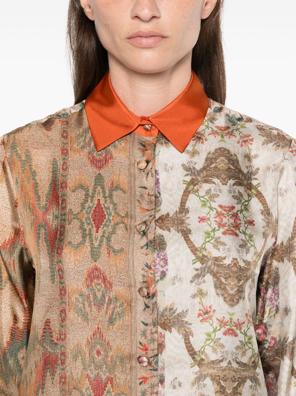 Pierre-Louis Mascia PIERRE-LOUIS MASCIA- Printed Silk Shirt