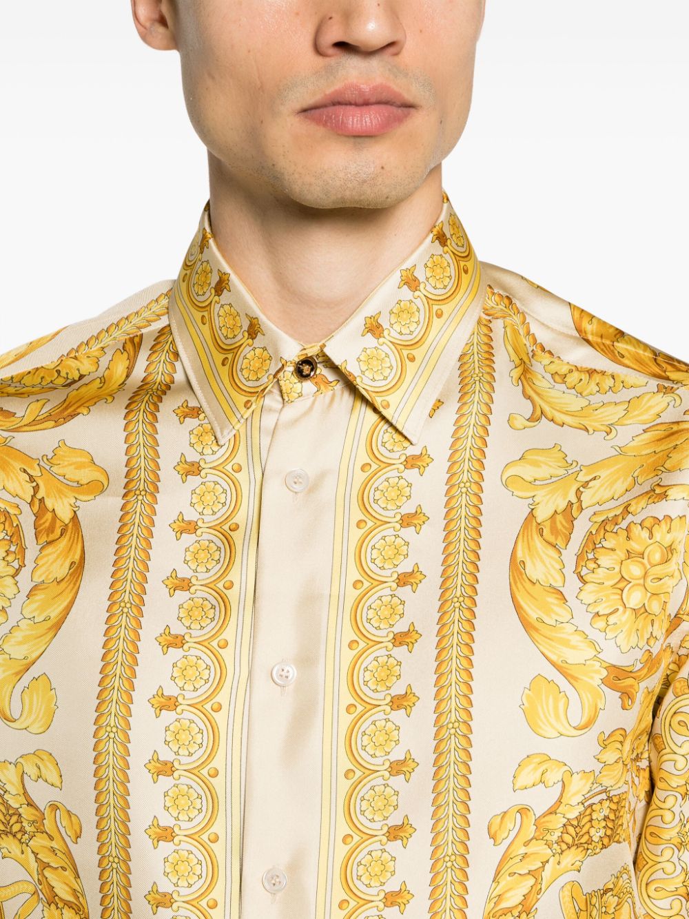 Versace VERSACE- Barocco Print Silk Shirt