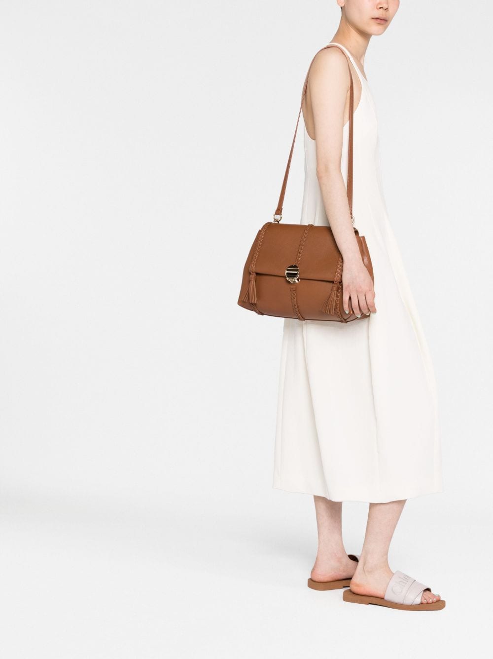 Chloé CHLOÉ- Penelope Leather Shoulder Bag