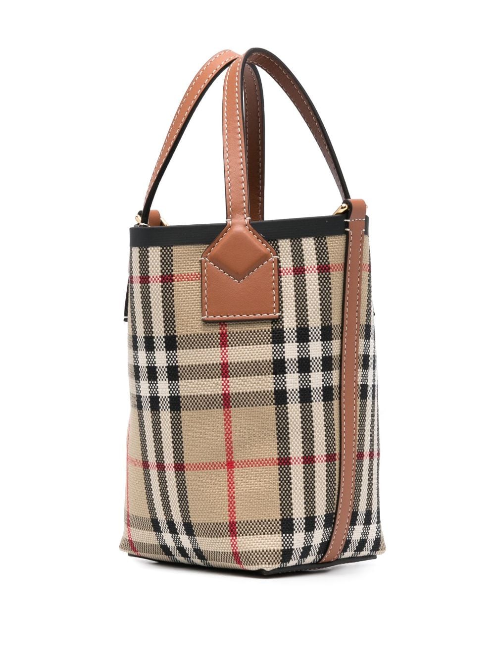 Burberry BURBERRY- Check Motif Mini Bucket Bag