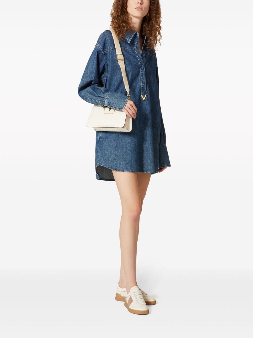 Valentino VALENTINO- Denim Shirtdress