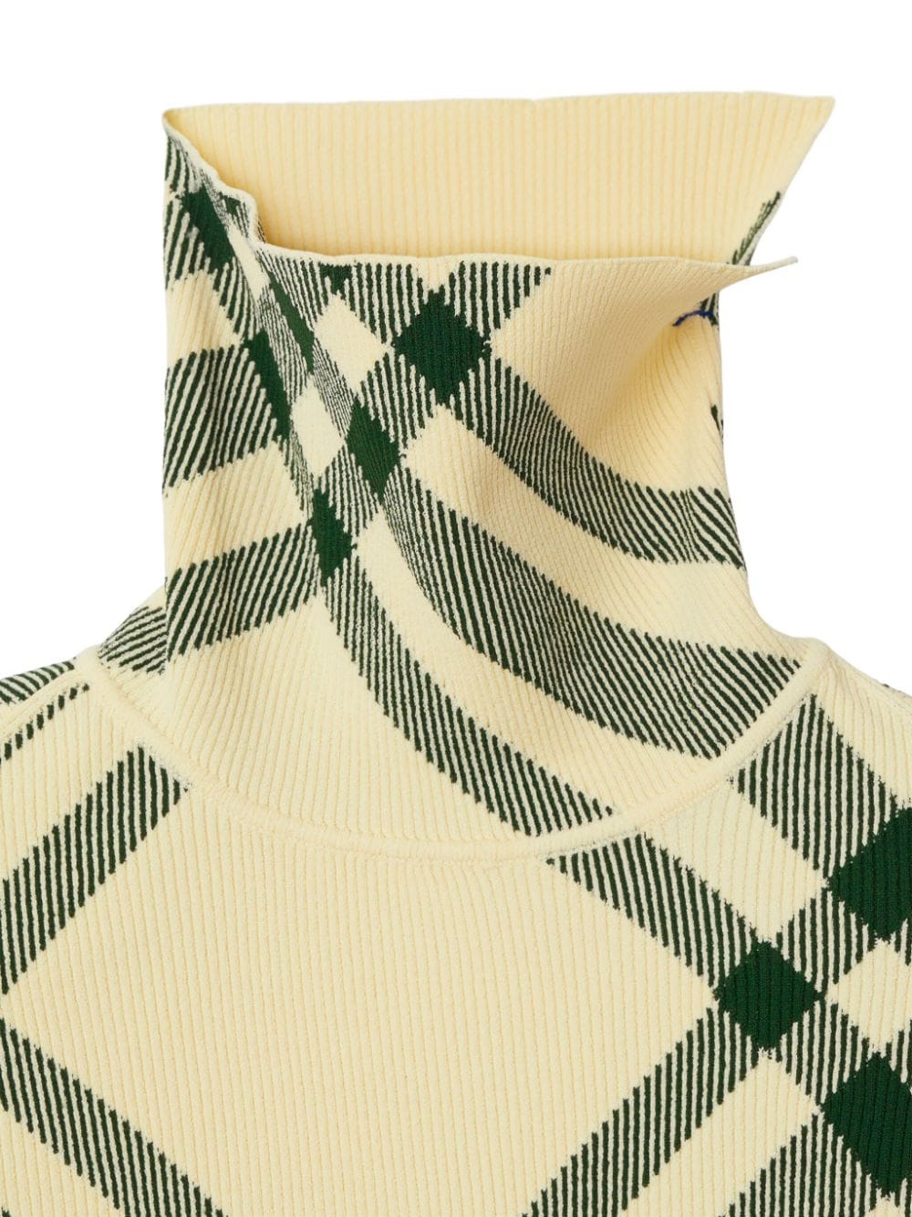 Burberry BURBERRY- Check Turtle-neck Sweater