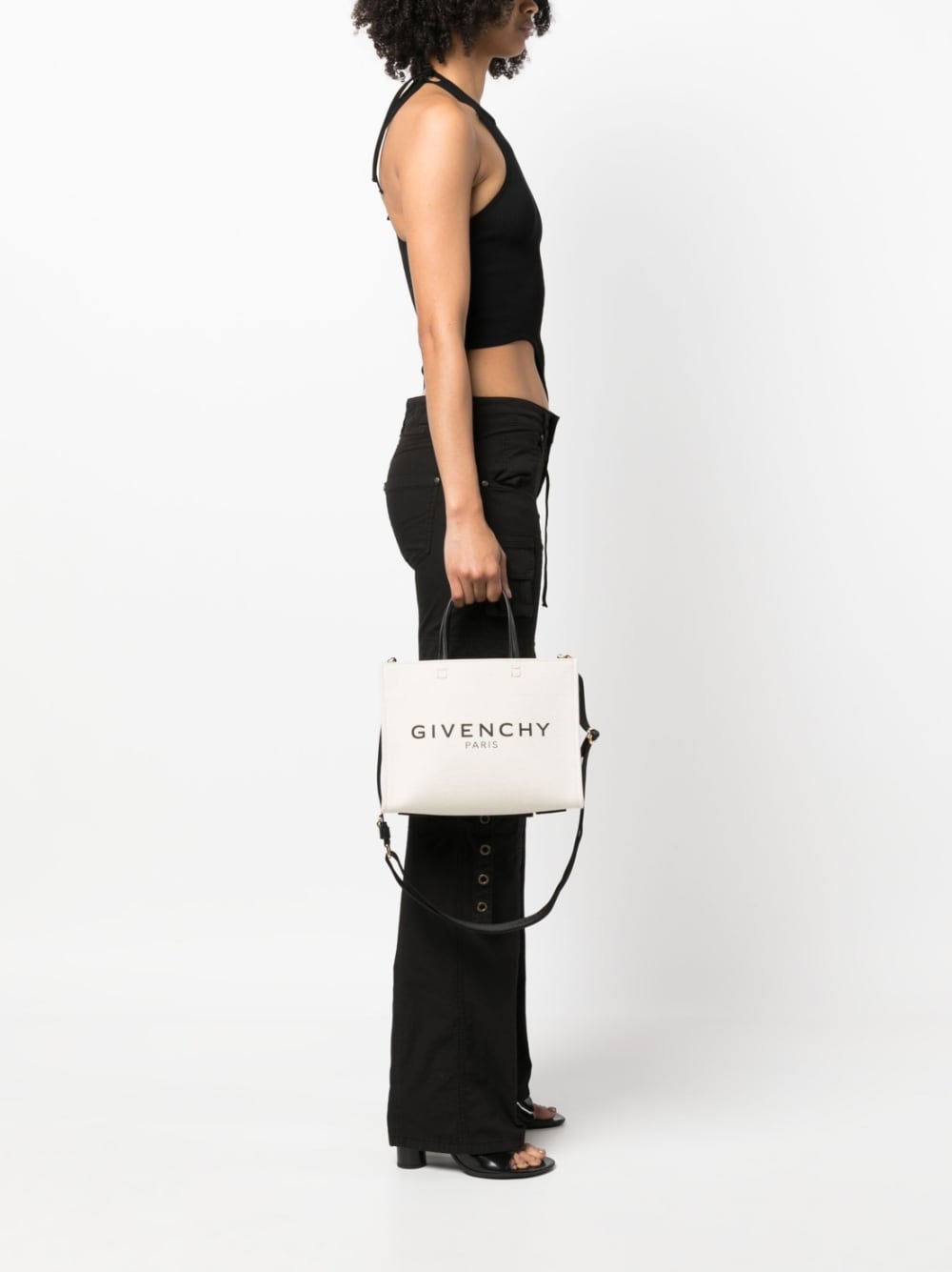 Givenchy GIVENCHY- G-tote Canvas Small Shopping Bag