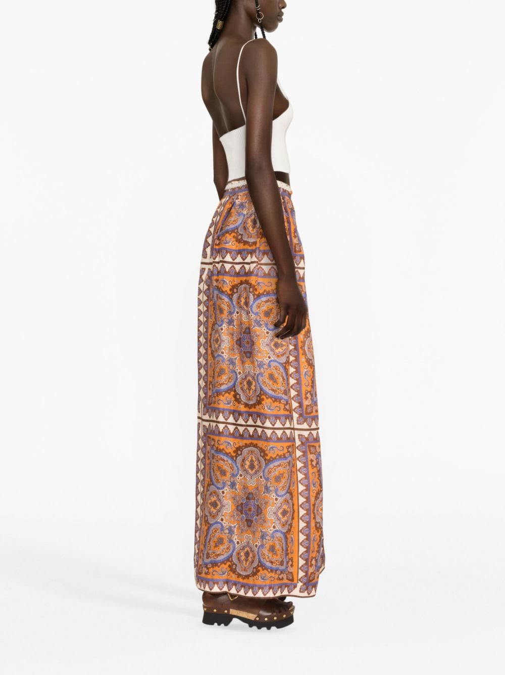 Zimmermann ZIMMERMANN- Paisley Print Long Cotton Skirt