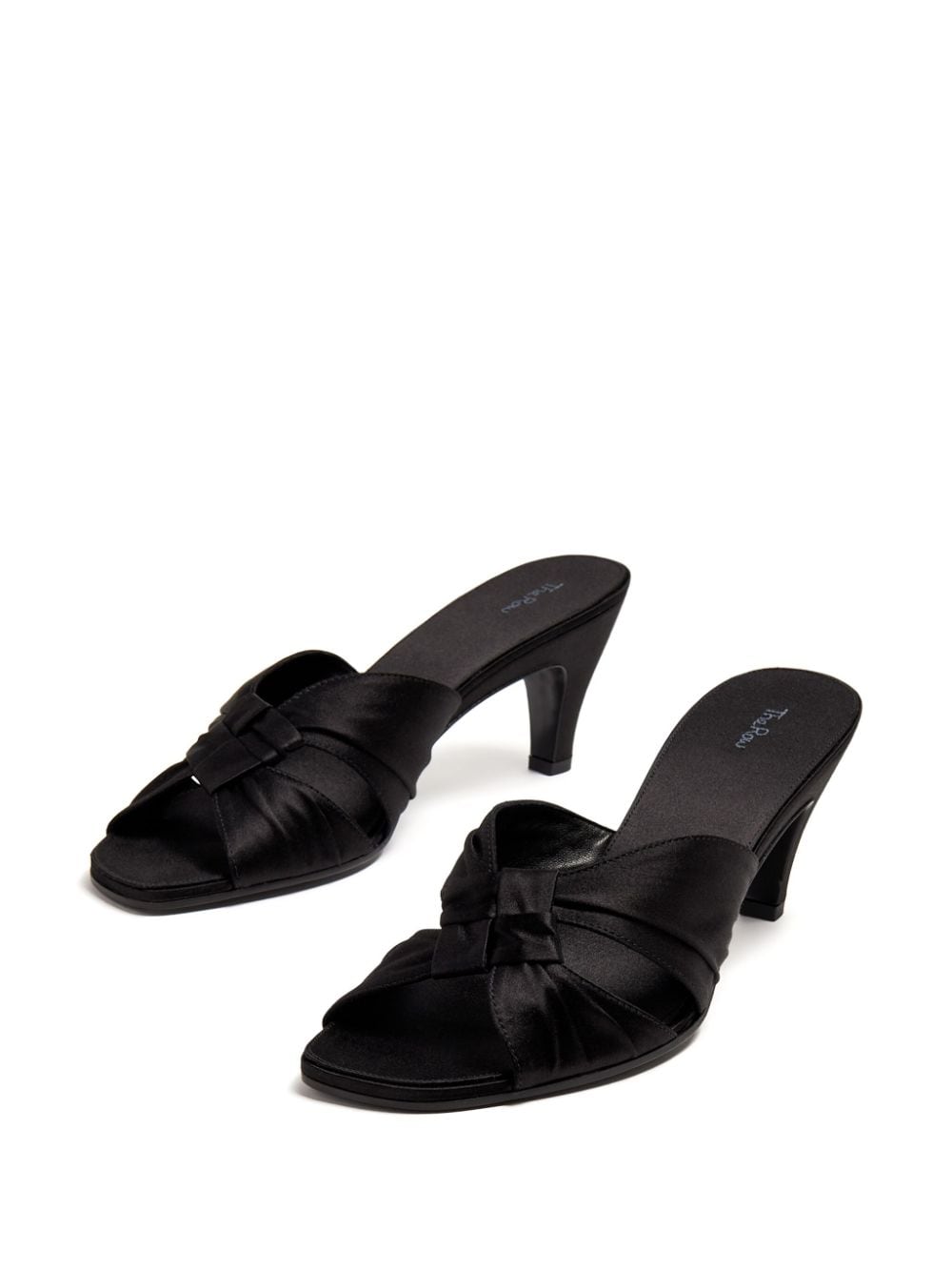 The Row THE ROW- Soft Knot Satin Mules