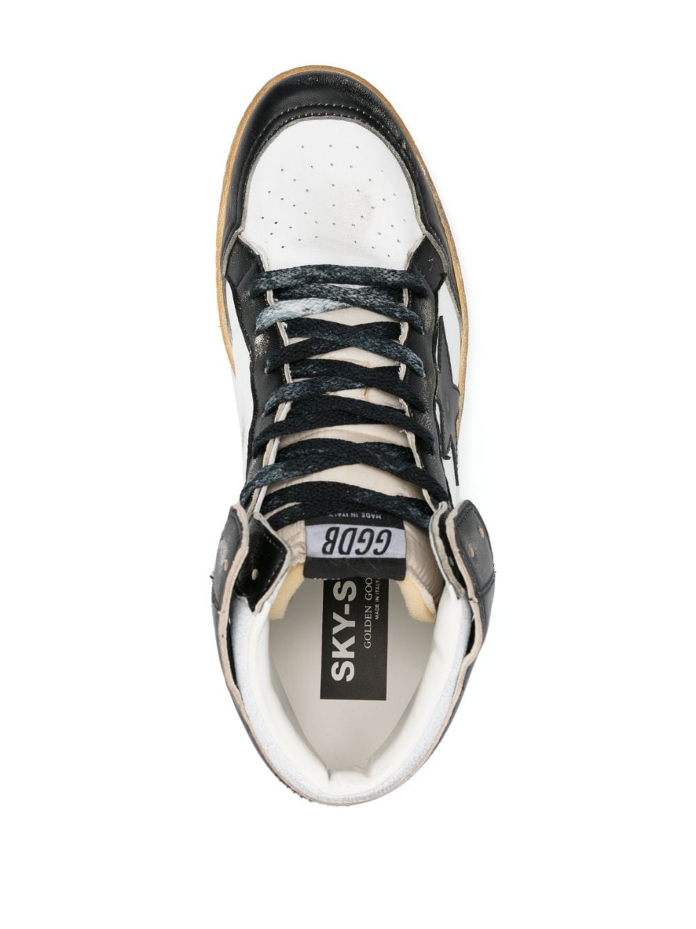 Golden Goose GOLDEN GOOSE- Sky-star Leather Sneakers