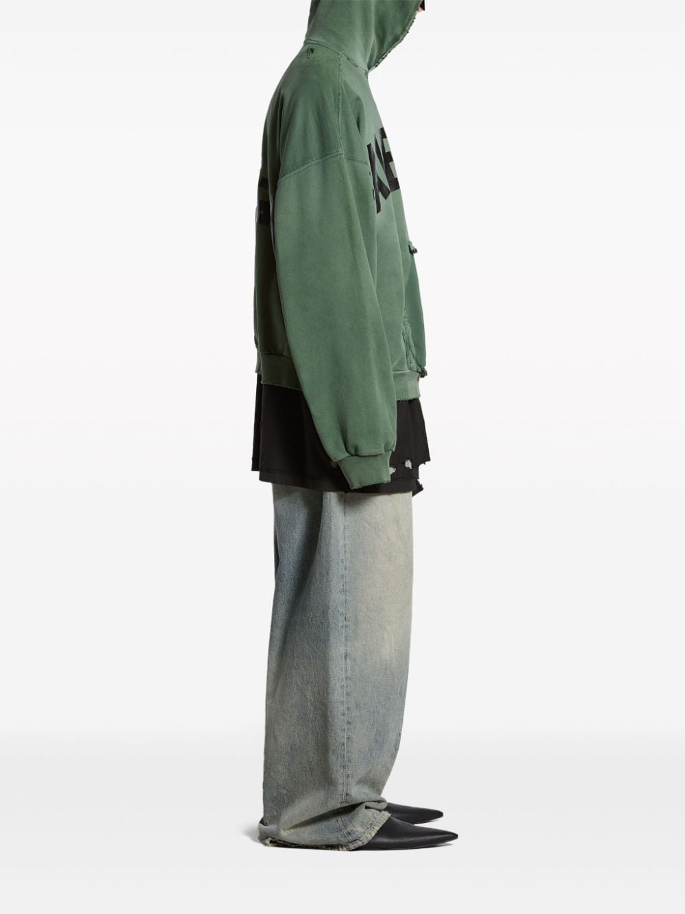 Balenciaga BALENCIAGA- Tape Type Oversized Hoodie