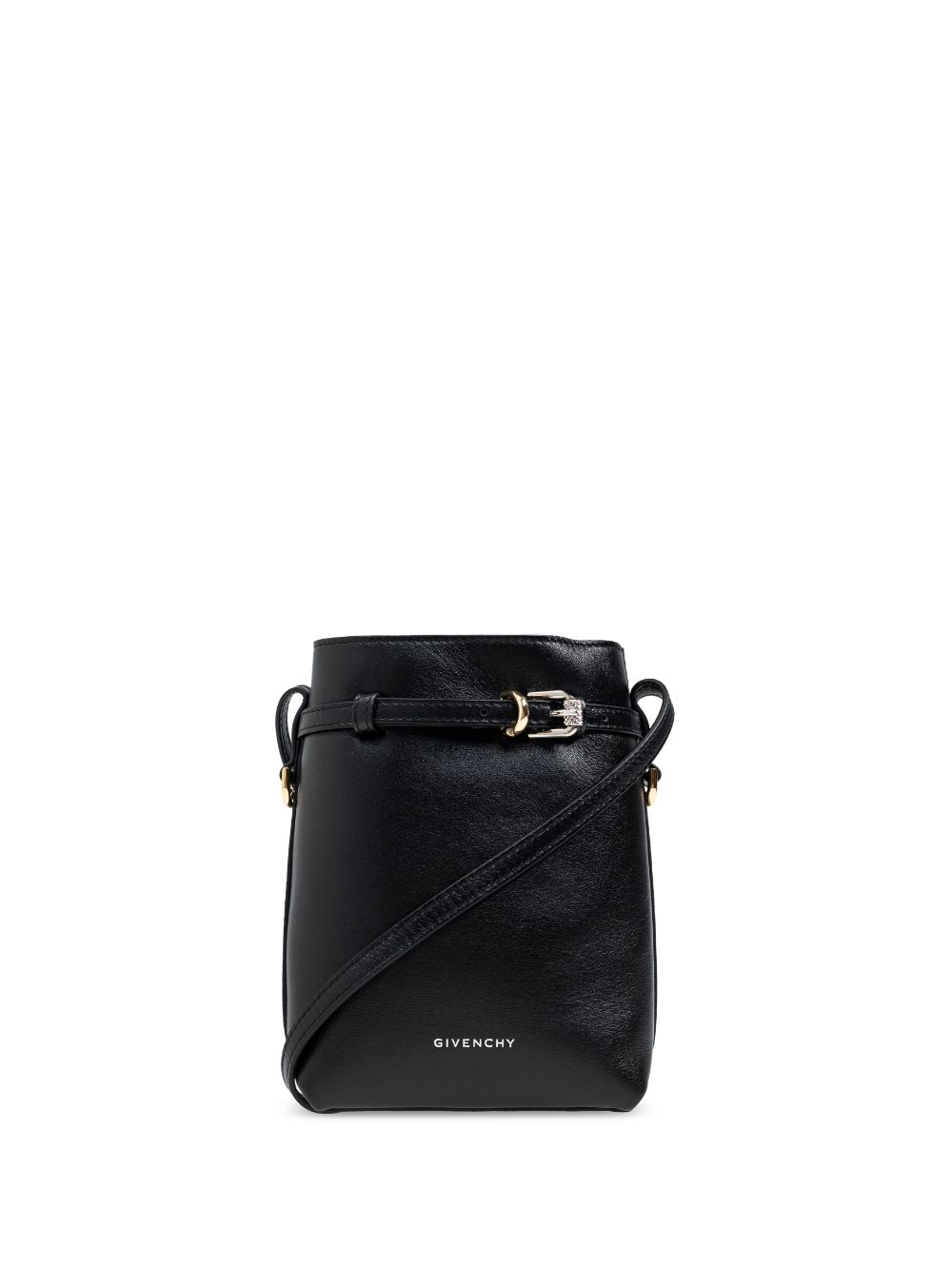 Givenchy GIVENCHY- Voyou Leather Crossbody Phone Holder