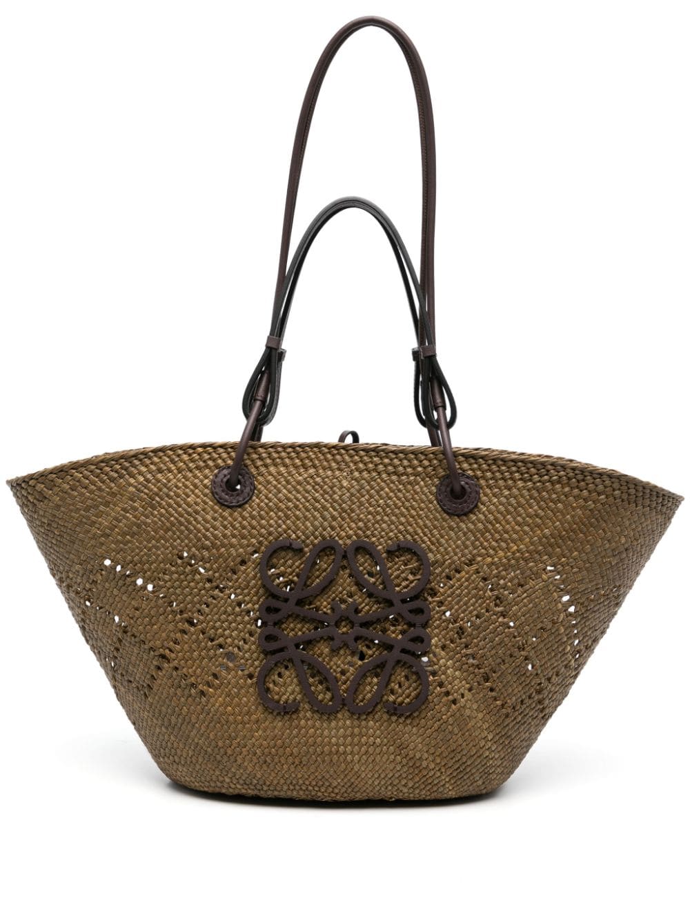 Loewe Paula's Ibiza LOEWE PAULA'S IBIZA- Anagram Basket Medium Raffia Tote Bag