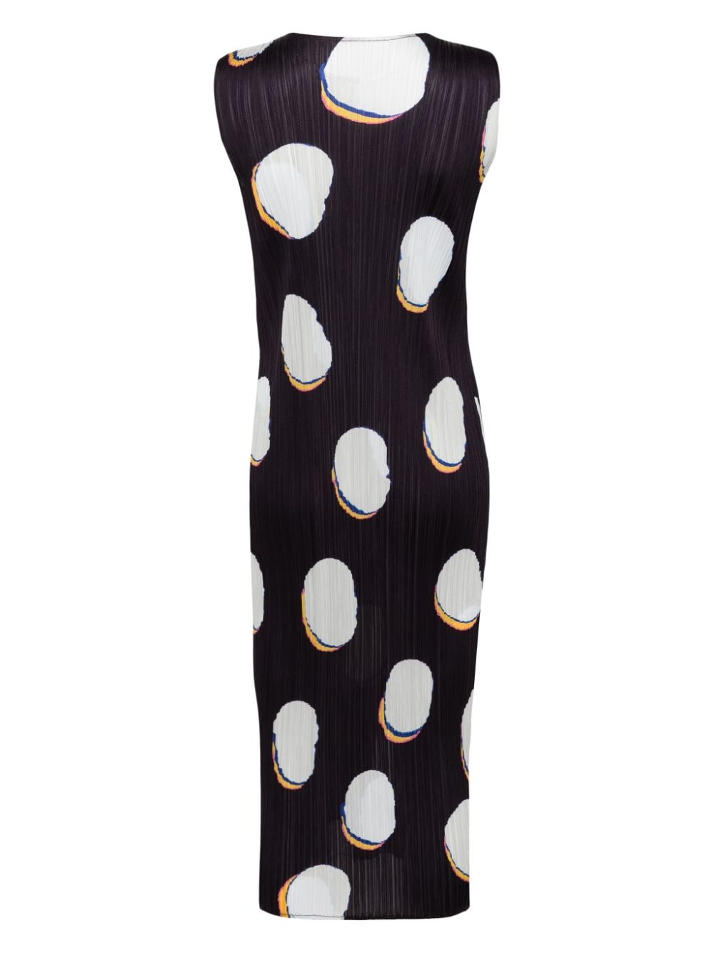 Pleats Please Issey Miyake PLEATS PLEASE ISSEY MIYAKE- Polka Dot Pleated Long Dress