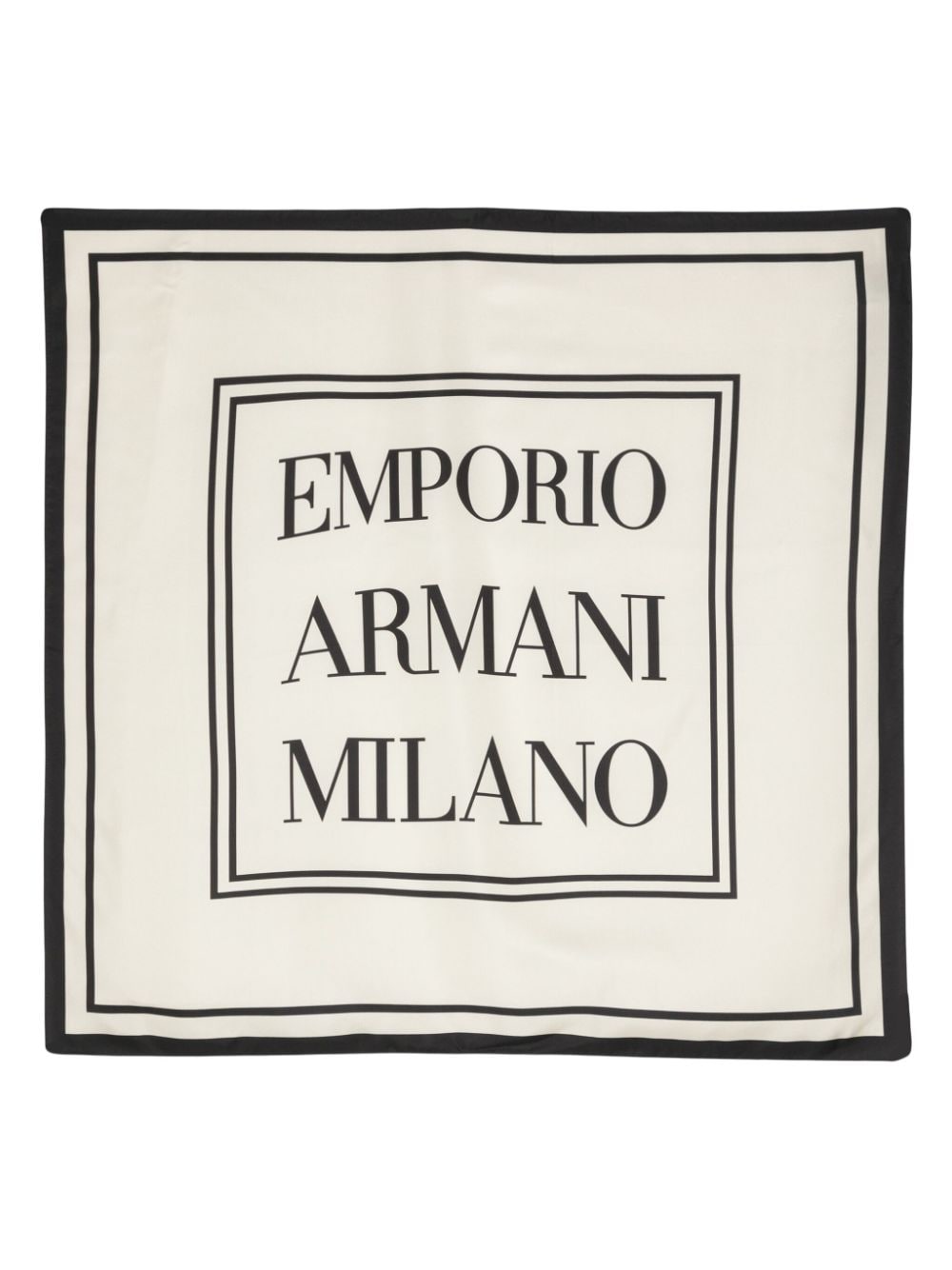 Emporio Armani EMPORIO ARMANI- Logo Silk Foulard
