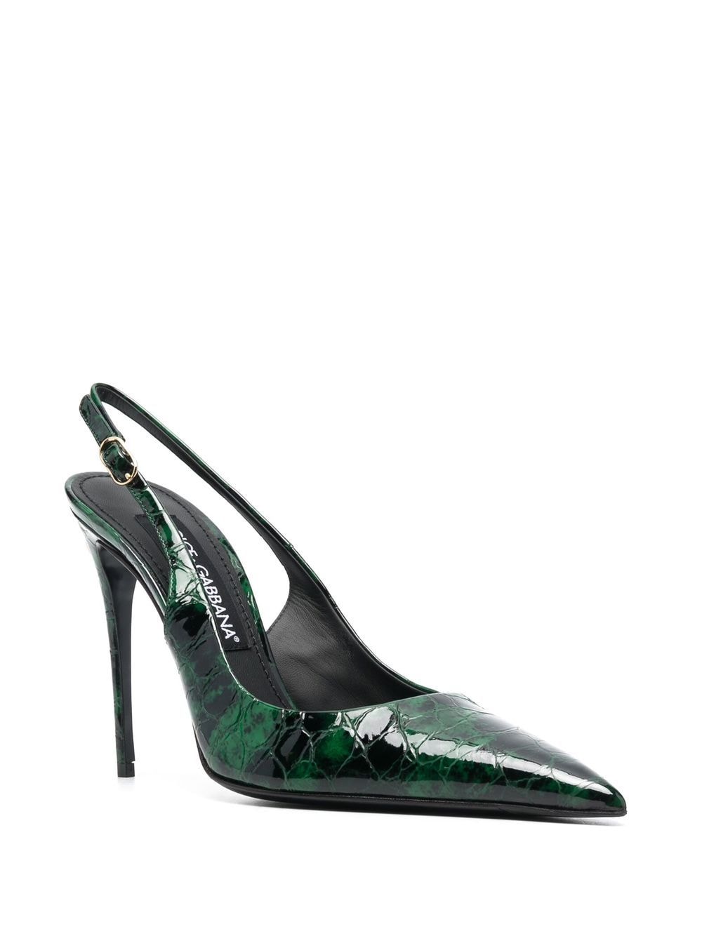 Dolce & Gabbana DOLCE & GABBANA- Leather Slingback Pumps