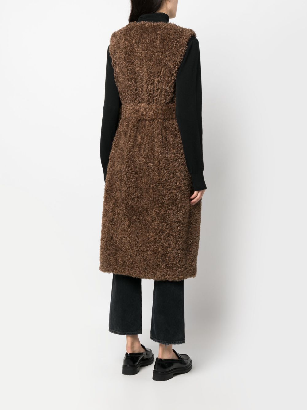 Parosh PAROSH- Long Faux Fur Waistcoat