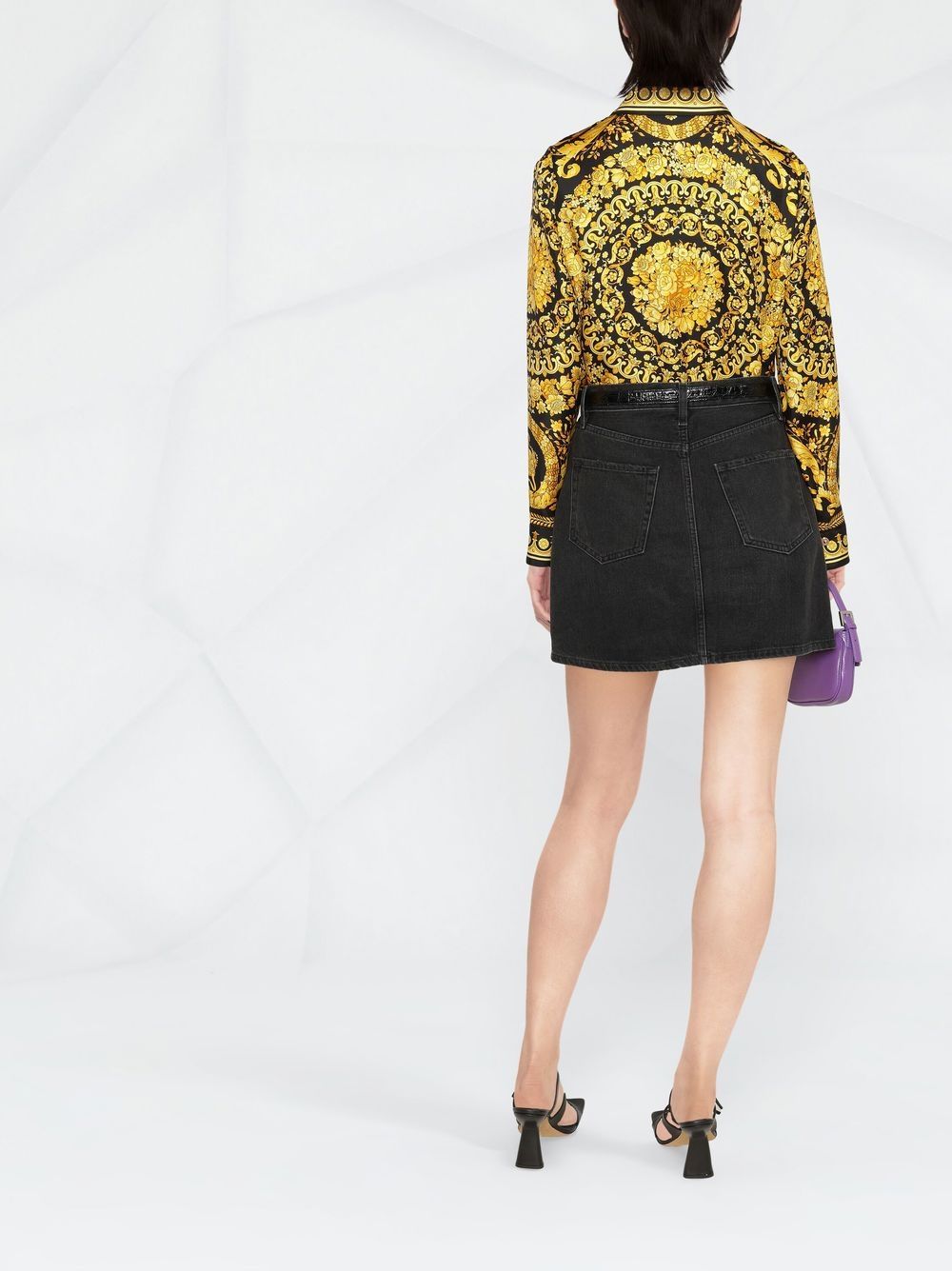 Versace VERSACE- Baroque Print Silk Shirt