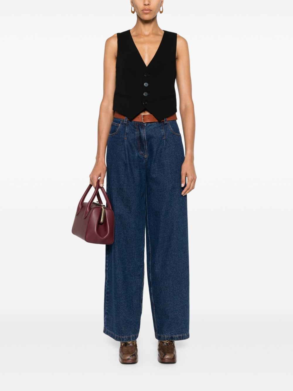 Forte Forte FORTE FORTE- Wide Leg Denim Jeans