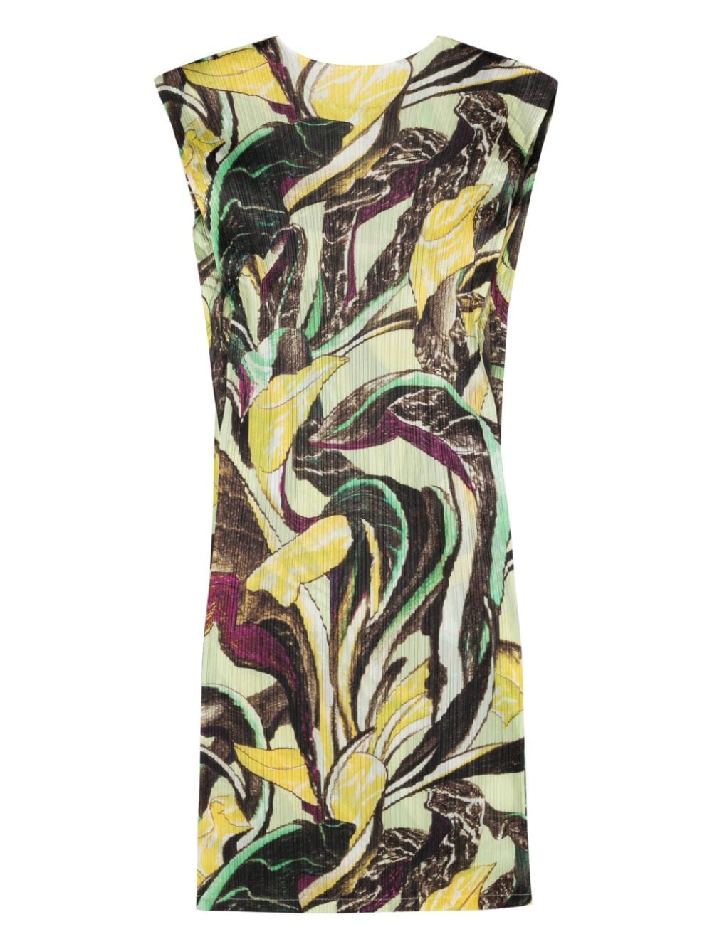 Pleats Please Issey Miyake PLEATS PLEASE ISSEY MIYAKE- Printed Pleated Midi Dress